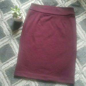 Burgandy/Maroon Career Pencil Skirt